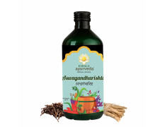 Kerala Ayurveda Aswagandharishta 450 ml | For Energy and Vitality | Herbal Energy Booster | Helps to Improve Strength and Stamina| No Artificial Flavours | With Aswagandha, Musali, and Honey |