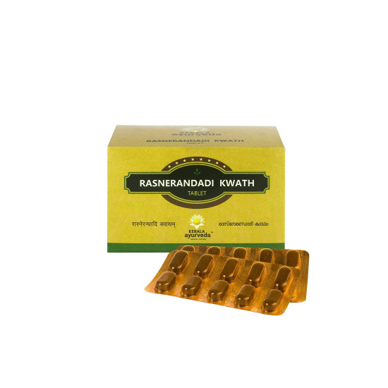 KERALA ayurveda Rasnerandadi Kwath Tablet, Yellow, 100 Count