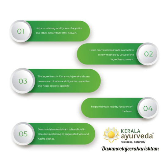 Kerala Ayurveda Dasamoolajeerakarishta - 450 ml