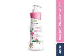 Yardley London English Rose Moisturizing Body Lotion With Germ Shield| Infused With Rose & Geranium Oil| Daily Use Hand & Body Lotion With Vitamin C & B3 For Women| 400ml