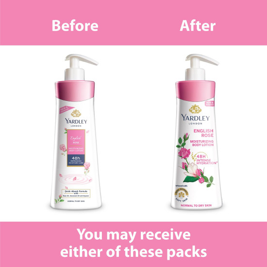Yardley London English Rose Moisturizing Body Lotion With Germ Shield| Infused With Rose & Geranium Oil| Daily Use Hand & Body Lotion With Vitamin C & B3 For Women| 400ml Yardley London English Rose Moisturizing Body Lotion With Germ Shield| Infused With Rose & Geranium Oil| Daily Use Hand & Body Lotion With Vitamin C & B3 For Women| 400ml