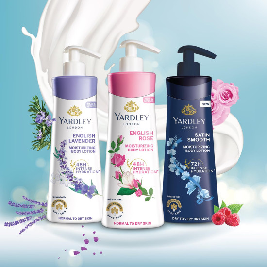 Yardley London English Rose Moisturizing Body Lotion With Germ Shield| Infused With Rose & Geranium Oil| Daily Use Hand & Body Lotion With Vitamin C & B3 For Women| 400ml Yardley London English Rose Moisturizing Body Lotion With Germ Shield| Infused With Rose & Geranium Oil| Daily Use Hand & Body Lotion With Vitamin C & B3 For Women| 400ml