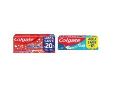 Colgate Maxfresh Spicy Fresh Red Gel Toothpaste - 300 g and Colgate Toothpaste Active Salt - 300 g (Natural - Saver Pack)