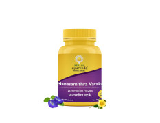 Kerala Ayurveda Manasamithravatakam 25 count | Herbal Tablet | Stress Relief| Non-Drowsy Natural Formula | Non-Habit Forming | Restful Sleep | With Bala, Shankhpushpi, Ashwagandha & Swarna Bhasma|