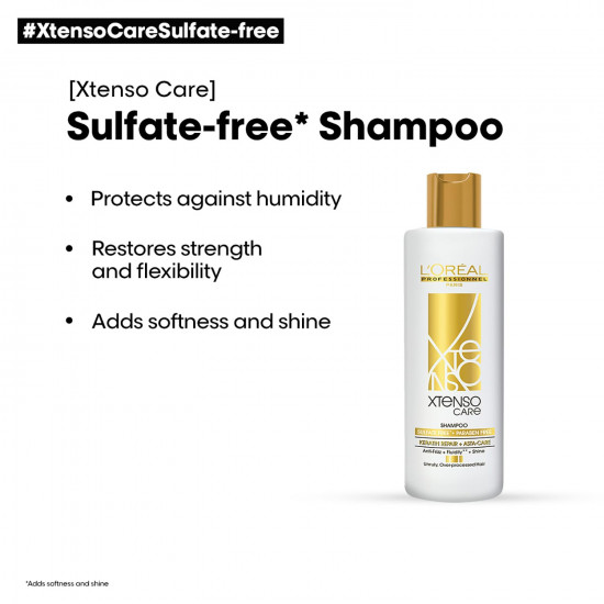 L'OREAL PROFESSIONNEL PARIS Xtenso Care Sulfate-Free* Shampoo 250 Ml, For All Hair Types