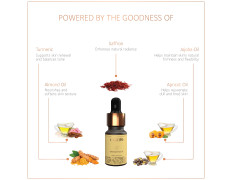 SoulTree Radiance Face Oil with Saffron & Turmeric - Boosts Natural Glow, Hydrates & Nourishes Dull Skin - 10ml