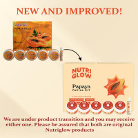 NutriGlow Papaya Fruit Facial Kit for Men, Women for Glowing Skin (250 gm + 10 ml) NutriGlow Papaya Fruit Facial Kit for Men, Women for Glowing Skin (250 gm + 10 ml)