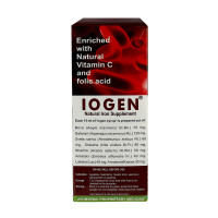 Kerala Ayurveda Iogen 200ml (Pack Of 3, 200ml each) | Natural Iron Supplement | Improves Hemoglobin level | Herbal Iron Supplement | Non-Constipating Iron Tonic | Anemia Syrup | Stimulates Appetite | No Artificial Flavors | With Bilva, Satavari, Draksha, 