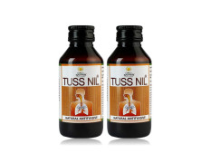 Kerala Ayurveda Tuss Nil Syrup 100 ml | Natural Antitussive| Syrup For Dry Cough| With Vasa, Kasamarda, Yashti, Bharngi, Sunthi, and Karpooravalli (Pack of 2)