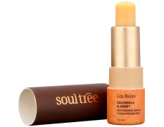 SoulTree Ayurvedic Lip Balm - Calendula & Honey with Organic Ghee | Heals and Hydrates Lips - 3.5gm