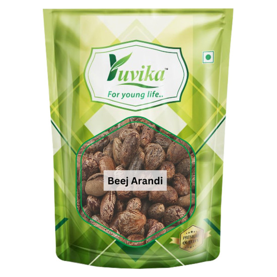 YUVIKA Beej Arandi - Ricinus Communis Linn - Castor Seeds (200 Grams)