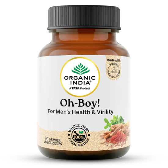 A TATA Product - Organic India OH-Boy - 30 Veg Capsules A TATA Product - Organic India OH-Boy - 30 Veg Capsules