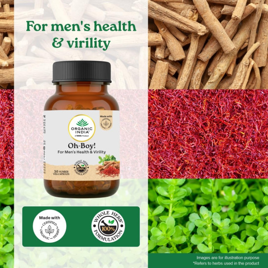 A TATA Product - Organic India OH-Boy - 30 Veg Capsules A TATA Product - Organic India OH-Boy - 30 Veg Capsules