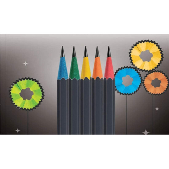 Apsara Matt Magic Extra Dark Pencil-Pack Of 20, Ink black