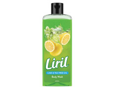 Liril Lemon & Tea Tree Body Wash, 250ml, Refreshing Liquid Shower Gel for Bathing for Men & Women, Refresh and Rejuvenate with Liril Body Wash