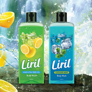 Liril Lemon Tea Tree Body Wash, 250ml, Refreshing Liquid Shower