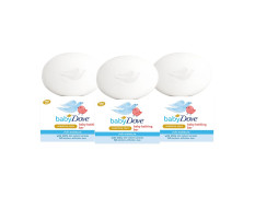 Baby Dove Rich Moisture Bathing Soap 75g (Combo Pack of 3) | Nourishing Baby Soap for Kids | Hypoallergenic, No Sulphates, No Paraben Body Soap