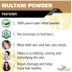 The Forest Herbs Natural Care From Nature 100% Pure Multani Mitti Powder for Face Pack (200g) For Exfoliating Soothing Nourishing Face, Skin & Hair| Indian Healing Clay/Calcium Bentonite Clay/Fuller's Earth/Body Mask