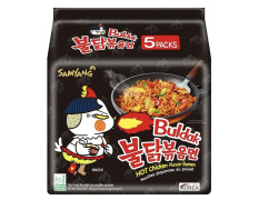 Samyang Hot Chicken Ramen Buldak Fire Noodles, 5 X 140 Grams