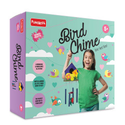 Funskool - Handycrafts Bird Chime, Bead House Maker,5 Years +,Art and Craft kit