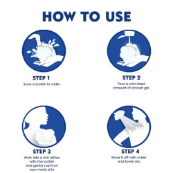 NIVEA Creme Care Shower Cream, 250 ml with Free Loofah