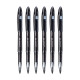 uni-ball Air UBA188M 0.5 mm Roller Ball Pens, Black Ink, Pack of 6