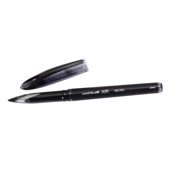 uni-ball Air UBA188M 0.5 mm Roller Ball Pens, Black Ink, Pack of 6