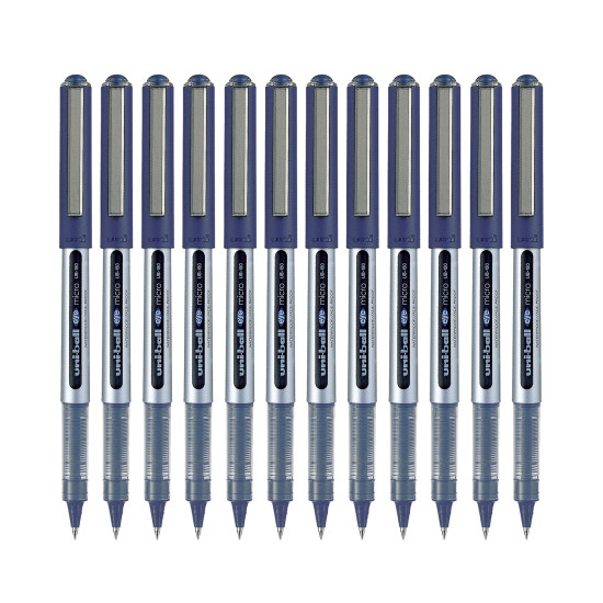 uni-ball Eye UB150 0.5mm Roller Ball Pen | Blue Ink (Pack of 12)