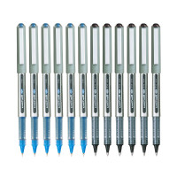 uni-ball Eye UB157 0.7mm Roller Ball Pen | Blue & Black Ink (Pack of 12)