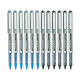uni-ball Eye UB157 0.7mm Roller Ball Pen | Blue & Black Ink (Pack of 12)