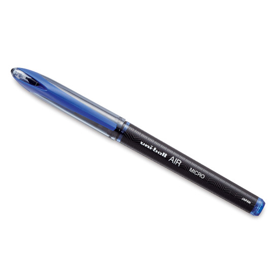 uni-ball Air UBA188M 0.5 mm Roller Ball Pens, Black & Blue Ink, Pack of 6