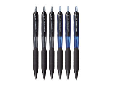 Uniball Jetstream Sxn101 0.7Mm Roller Ball Pen|Extremely Quick Drying Ink|Waterproof Pigment Ink|Smooth Long Lasting Smudge Free Ink|School&Office Stationery|6 Shades,Pack Of 6,Multi-coloured, Multi