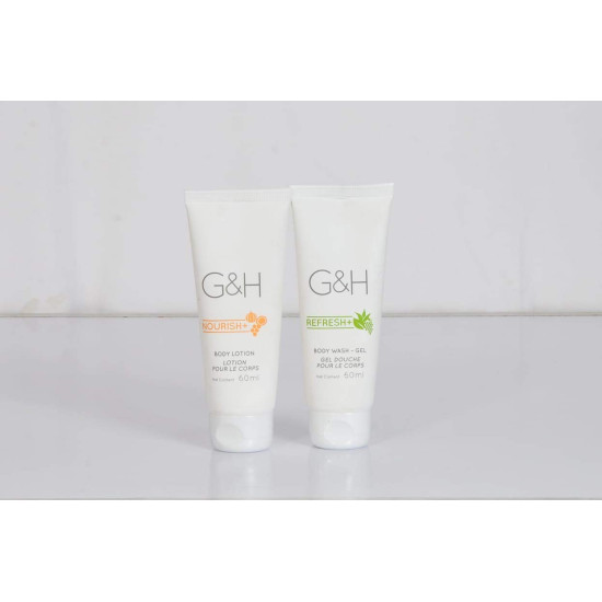 Amway G&H Nourish Body Lotion and Body Wash Gel (60 ml) - Pack of 2