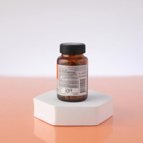 A TATA Product - Organic India Triphala Capsules - 60 Caps (Pack of 2) , Supports Immune System, Colon & Digestion, Balanced Bowel & Gut Health, Contains Bioactives and Antioxidants, GMP & NPOP Certified Organic 