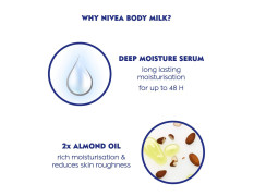 Nivea Moisturizing Lotion Body Milk, 400ml And Nivea Moisturization Lotion Body Milk, 120ml
