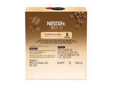 Nescafé Gold Cappuccino Instant Coffee Premix, 125g (5 Sachets x 25g)