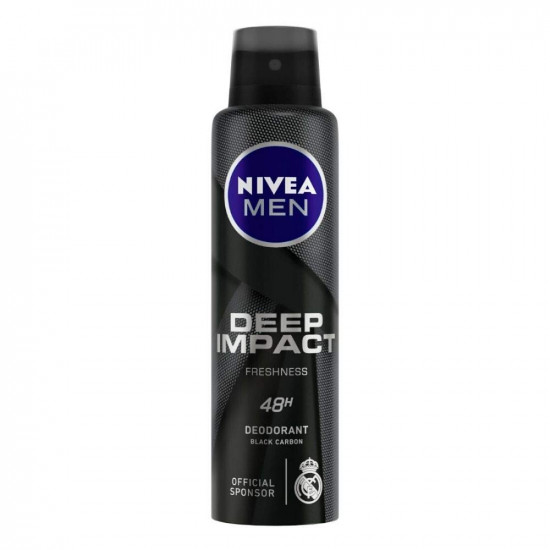 Nivea Deep Impact Deodorant, 150ml and Face Wash, 100ml with Shampoo, 250ml