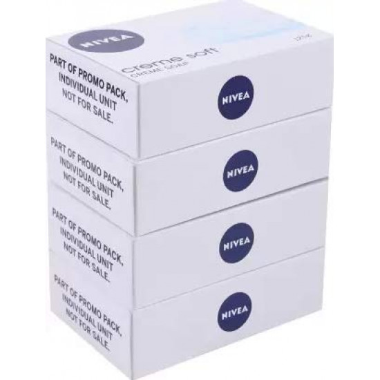 NIVEA Creme Soft Soap, 125 gm (Pack of 4)