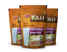 KILLI Thuthuvalai | Climbing Brinjal | Solanum trilobatum | Kantakari Leaves Powder, 100g (Pack of 3)