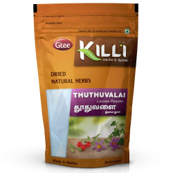 KILLI Thuthuvalai | Climbing Brinjal | Solanum trilobatum | Kantakari Leaves Powder, 100g (Pack of 3)