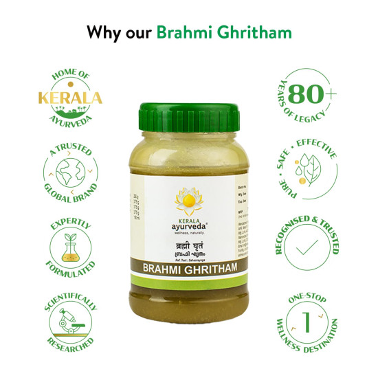 Kerala Ayurveda Brahmi Ghritham 150 ml (150 grams)