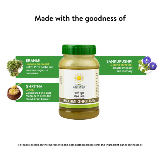 Kerala Ayurveda Brahmi Ghritham 150 ml (150 grams)