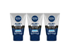NIVEA Charcoal Face Wash, 100ml (Pack of 3)
