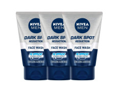 NIVEA MEN Dark Spot Reduction Face Wash 100 g (Pack of 3)| With Ginko and Ginseng Extracts for Clean, Healthy & Clear Skin in Summer | 10 X Vitamin C Effect for Radiant Skin |For Dark Spot Reduction