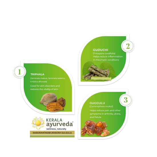 Kerala Ayurveda Kaisoravatakam Gulika 50 Nos