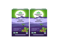Organic India Tulsi Mulethi Tea, 25 Infusion Bags (Pack of 2)