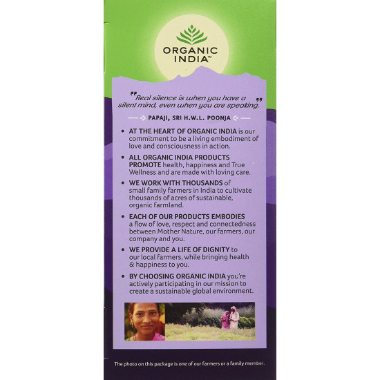 Organic India Tulsi Mulethi Tea, 25 Infusion Bags (Pack of 2)