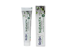 Sri Sri TATTVA shuddhta ka naam Sudanta Herbal Gel Toothpaste - All Natural, SLS Free, Fluoride Free Tooth Paste with Charcoal, Salt & More - 100g (Pack of 2), for Kids and Adults