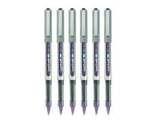 uni-ball Eye UB157 0.7 mm Roller Ball Pens, Violet Ink, Pack of 6