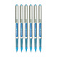 uni-ball Eye UB157 0.7 mm Roller Ball Pens, Light Blue Ink, Pack of 6